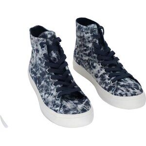 Sun + Stone Mesa High Top Tie-Dye Sneakers Blue Casual Streetwear Men's US 9